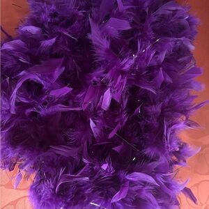 Vibrant Purple Feather Boa